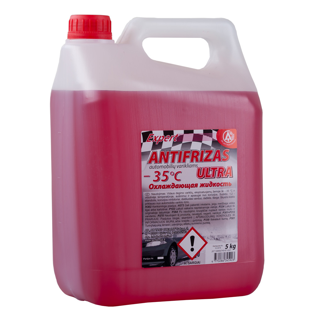 Antifrizas Ultra raudonas 5L